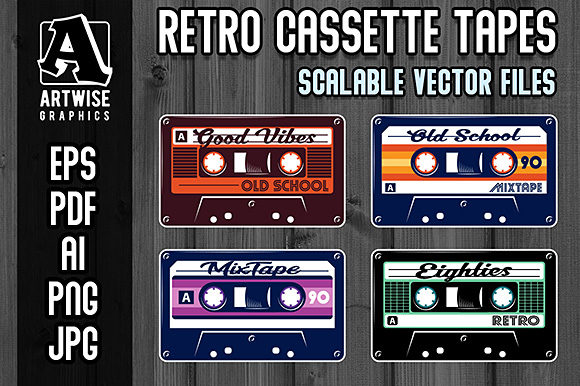 Download Retro Vintage Cassette Tapes - Cassette tapes Collection
