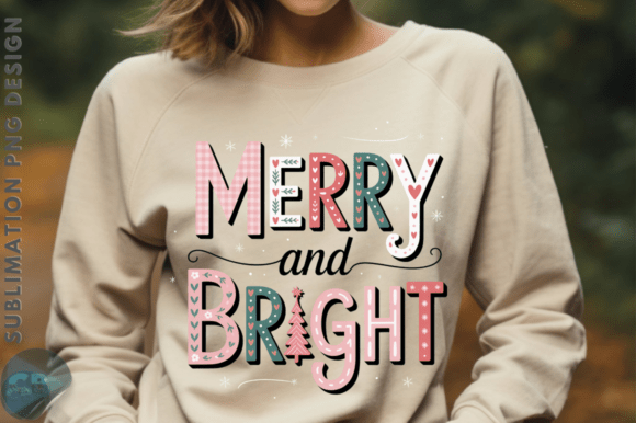 Download Preppy Pink Merry and Bright Doodles PNG - Premium Bundle