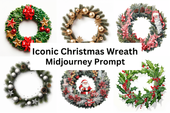 Download Ai Prompt for Iconic Christmas Wreaths - Premium Bundle