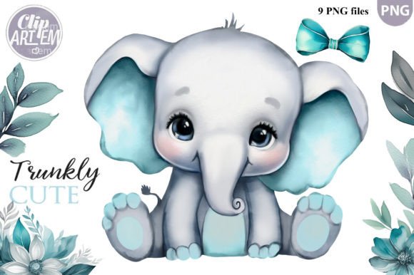Download Elephant Boy / Girl 9 PNG Clip Art Set - Clip art set Collection