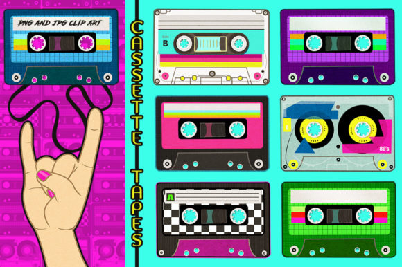 Download Retro Cassette Tapes Collection - Cassette tapes Collection