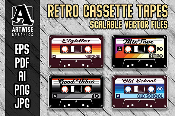 Download Retro Vintage Cassette Tapes - Cassette tapes Collection