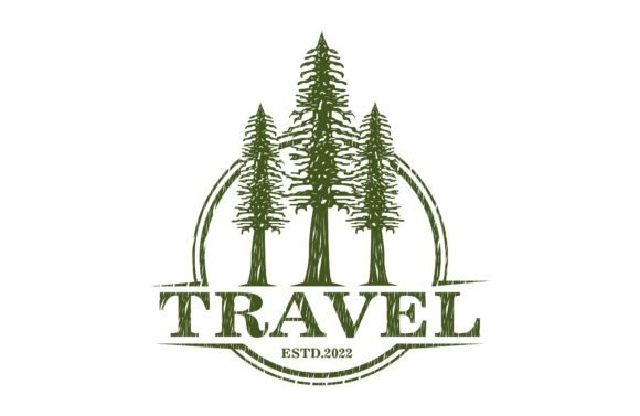 Download Vintage Pine Tree Forest Logo Design - Vintage pine Collection